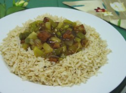 Tempeh acido y dulce