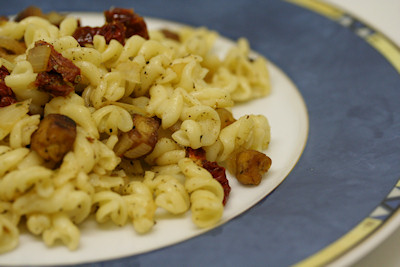 Pasta with Tempeh and Dried Tomatoes